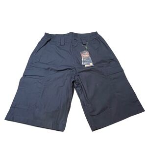 Free Soldier Mens Tactical Cargo Shorts Black Ripstop Water Resistant  32W